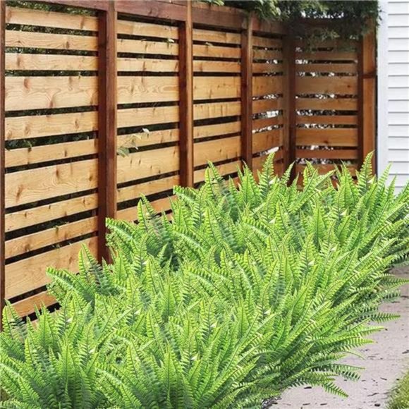 8 Bundles Fake Plants Artificial Flowers for Outdoors Summer Decor UV Resistant - Picture 6 of 7